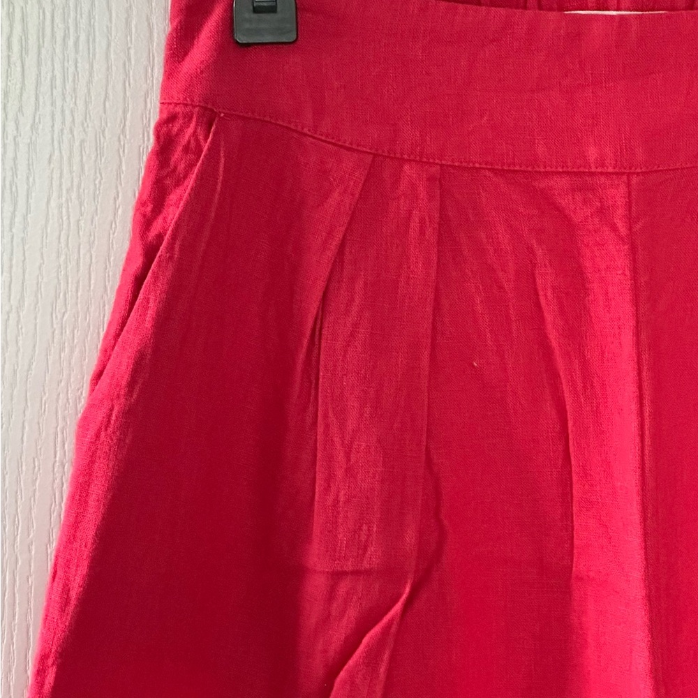Abercrombie Linen-Blend Ultra Wide-Leg Pant